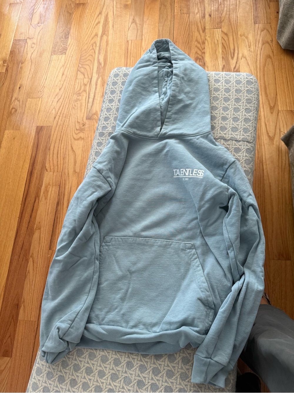 TALENTLESS Dusty Blue Hooded Pullover